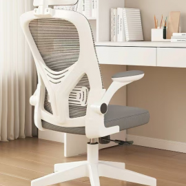 كرسي مكتب باللون الرمادي مع مسند راس am-72